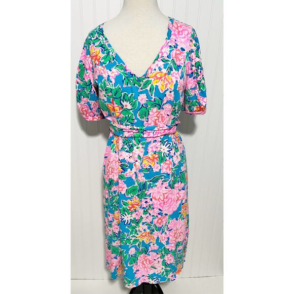 Lilly Pulitzer Women's Rose To The Occasion Isolde Dress Multicolor XL - Picture 14 of 14